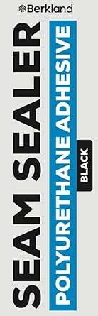 Berkland Black Polyurethane Seam Sealer Automotive Compound Kit - Durable & Flexible Auto Body Filler - Seam & Joint Compound for Bare, Primed or Painted Surfaces - Automotive Seam Sealer [Black]