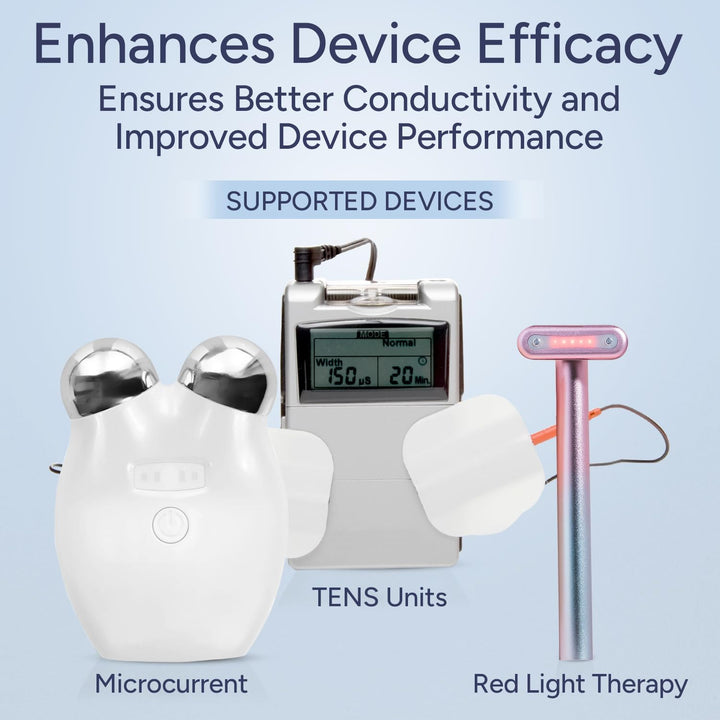 Red Light Therapy Activation Serum for Face and Neck - for Facial Wand, Red Light Therapy &amp; Microcurrent Facial Device - Natural Formula - Blue Tansy, Hyaluronic Acid, Golden Chamomile, Aloe Vera