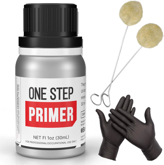 Berkland One Step Primer for Windshield Replacement | UV Resistant, Fast Drying, No Activator Needed | 30 mL with Daubers & Gloves