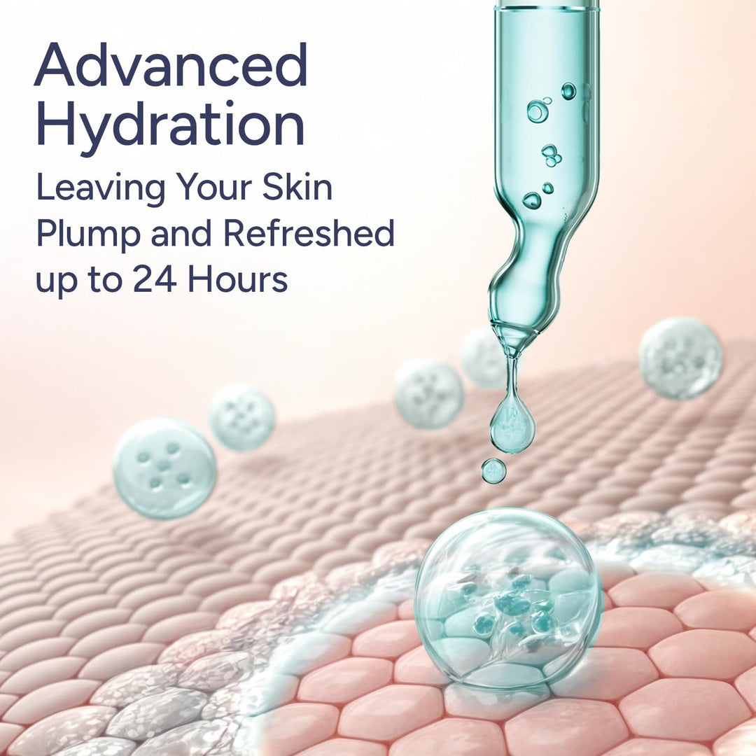 Red Light Therapy Activation Serum for Face and Neck - for Facial Wand, Red Light Therapy &amp; Microcurrent Facial Device - Natural Formula - Blue Tansy, Hyaluronic Acid, Golden Chamomile, Aloe Vera