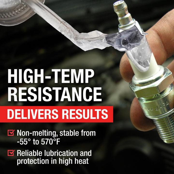 Berkland Silicone Paste Waterproof Dielectric Grease for Electrical Connectors, Spark Plugs, Automotive O-Ring Sealant, Brake Lube &amp; Plumbers Silicone Grease with Lid Brush (8oz)