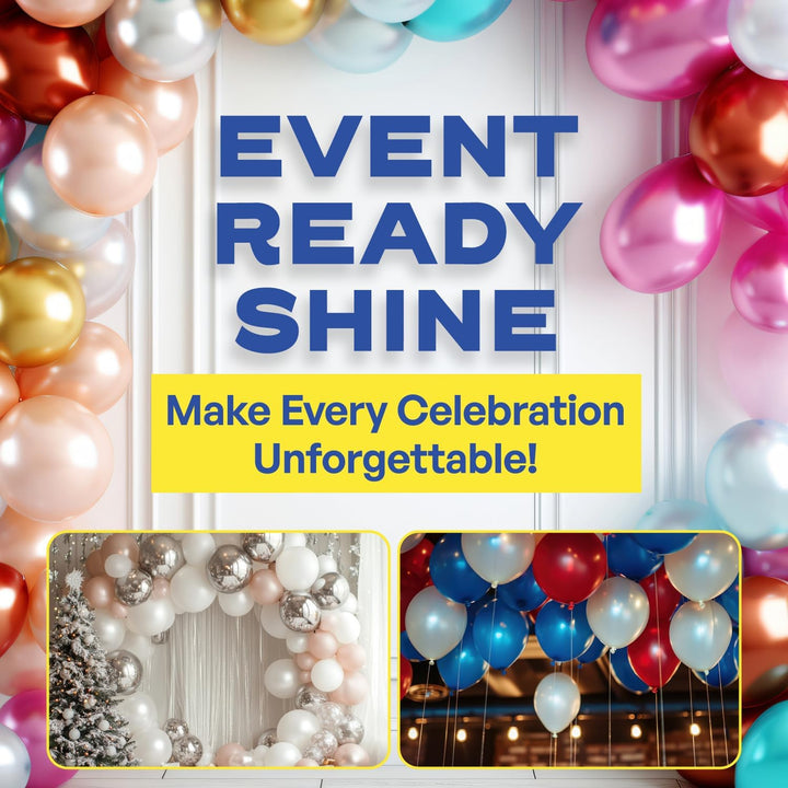 Berkland [2-Pack] XL Party Brite Balloon Shine Spray – Instant, Long-Lasting Gloss for Latex Balloons – Dropcloth Included, No-Wipe, Mess-Free, Water-Resistant, Silicone-Based Aerosol for Stunning Party Decor
