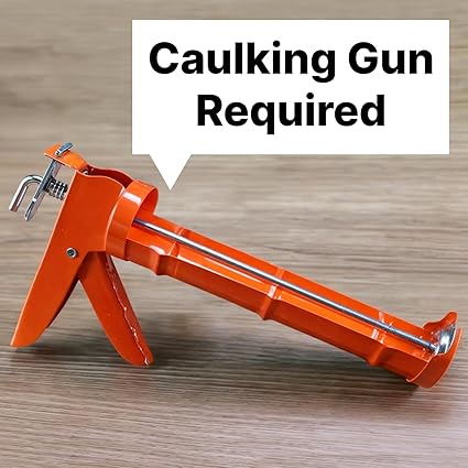 Berkland Black Polyurethane Seam Sealer Automotive Compound Kit - Durable &amp; Flexible Auto Body Filler - Seam &amp; Joint Compound for Bare, Primed or Painted Surfaces - Automotive Seam Sealer [Black]