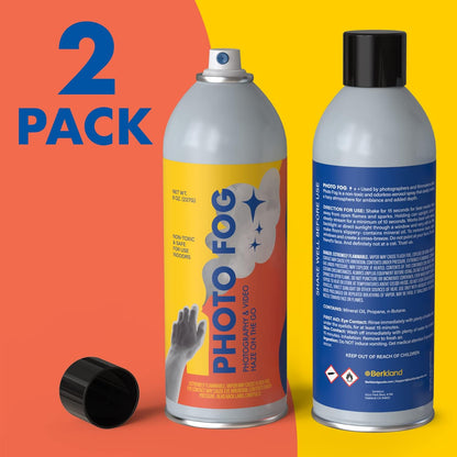 Photo Fog Atmosphere Spray [2 Pack] | Made in USA | Safe Fog Machine Alternative | Smoke & Haze in a Can | 8oz Fog Spray Cans