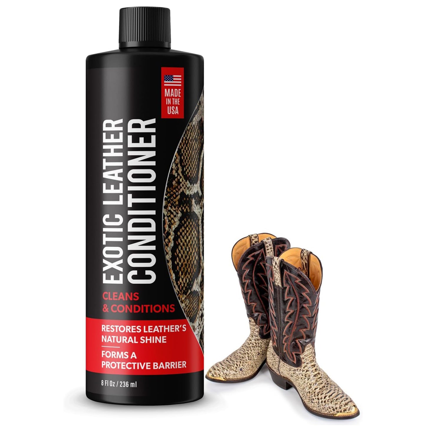 Berkland Exotic Leather Conditioner & Cleaner | Made in USA | Preserve & Polish Footwear & Accessories