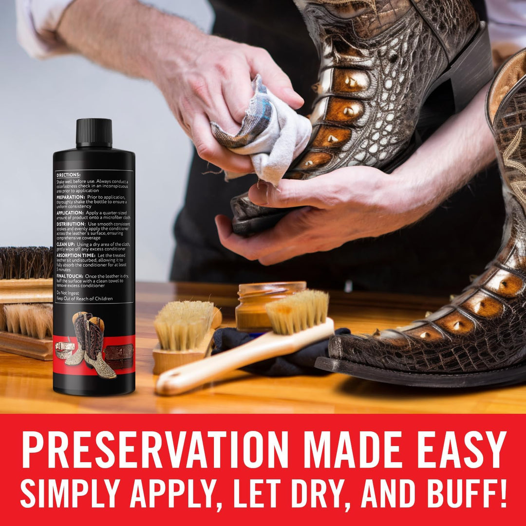 Berkland Exotic Leather Conditioner &amp; Cleaner | Made in USA | Preserve &amp; Polish Footwear &amp; Accessories