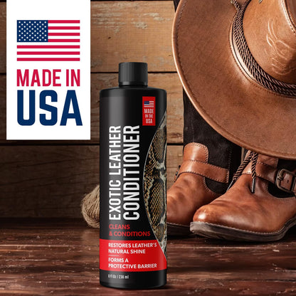 Berkland Exotic Leather Conditioner & Cleaner | Made in USA | Preserve & Polish Footwear & Accessories