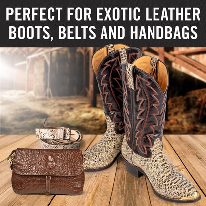 Berkland Exotic Leather Conditioner & Cleaner | Made in USA | Preserve & Polish Footwear & Accessories