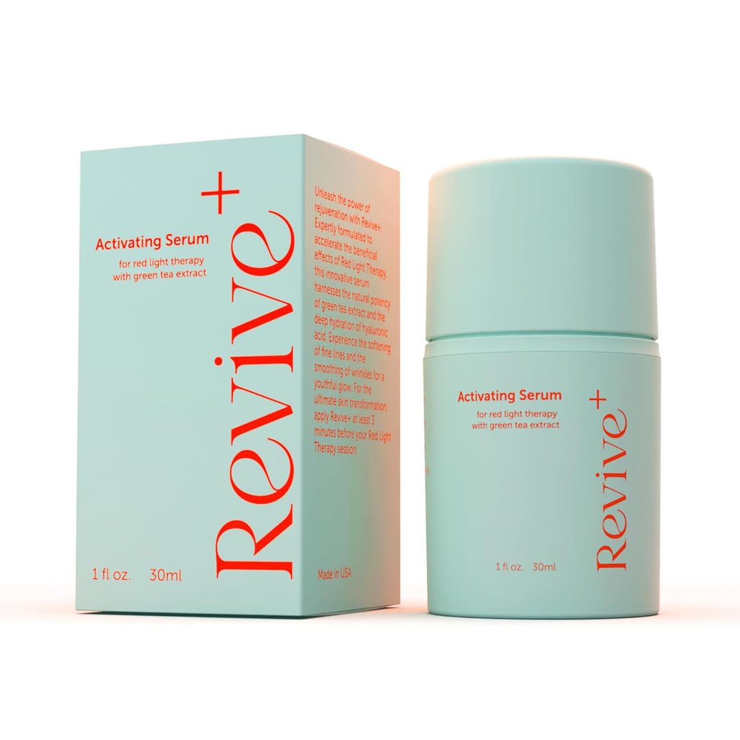 Berkland Red Light Therapy Activation Serum - Hydrating Face Serum with Green Tea &amp; Hyaluronic Acid - Reduce Wrinkles, Amplify Effects - 1oz