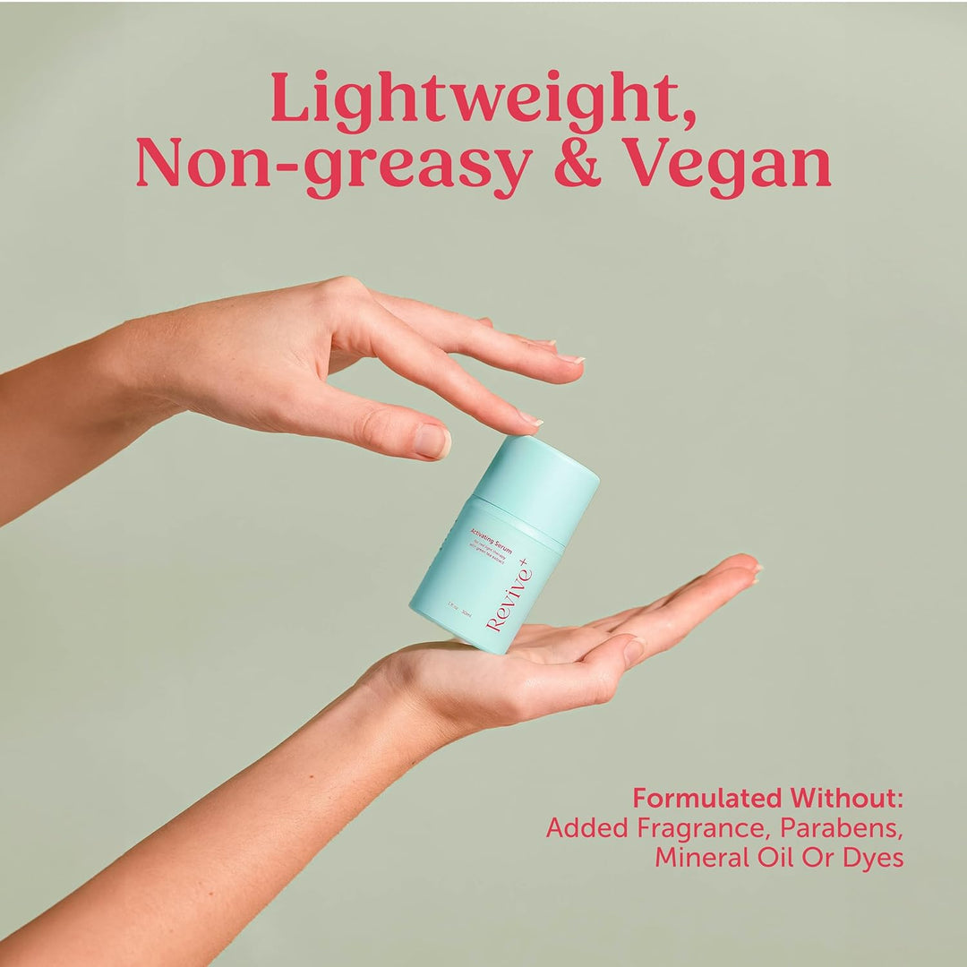 Berkland Red Light Therapy Activation Serum - Hydrating Face Serum with Green Tea &amp; Hyaluronic Acid - Reduce Wrinkles, Amplify Effects - 1oz