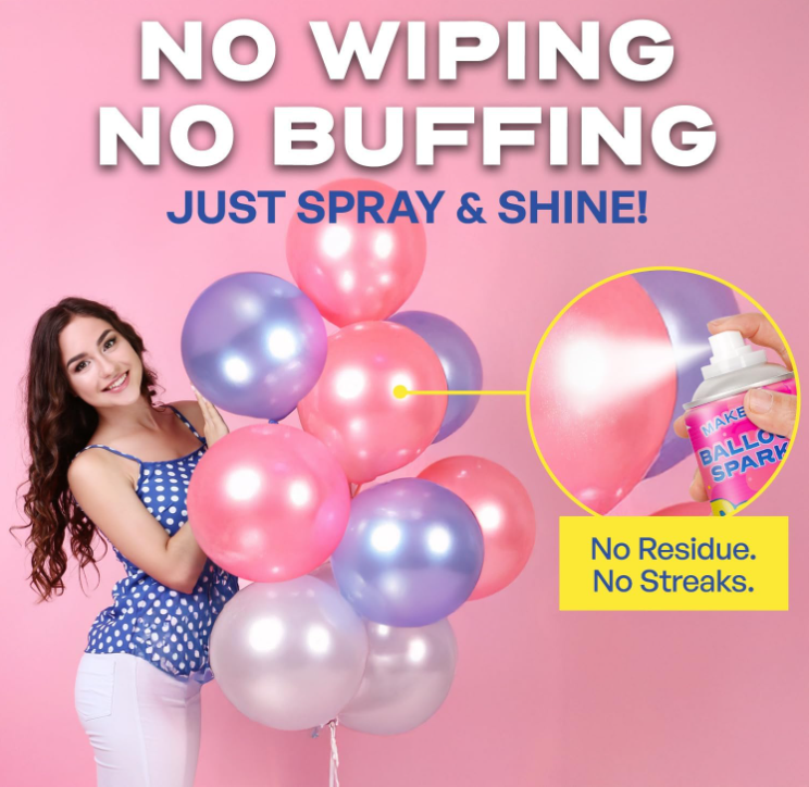 Balloon Brite Aerosol Spray — Latex Balloon Gloss, 22oz