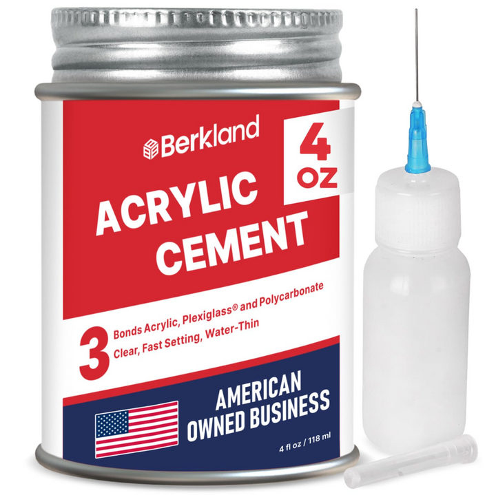 Acrylic Bonding Cement - Clear Glue for Plexiglass, 4 oz