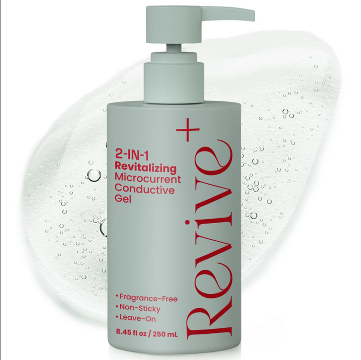 AuraLux 2-in-1 Microcurrent Gel — Conductor + Hydrating Serum, 8.45oz
